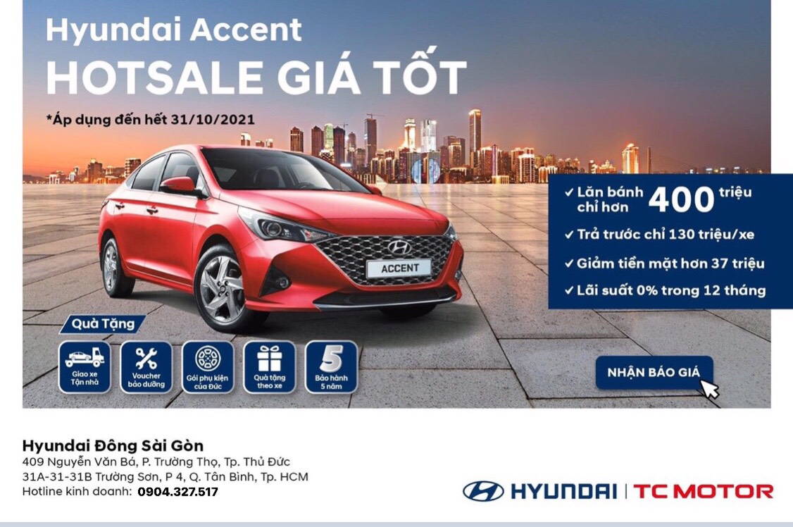Hyundai Accent - HOTSALE Tháng 10